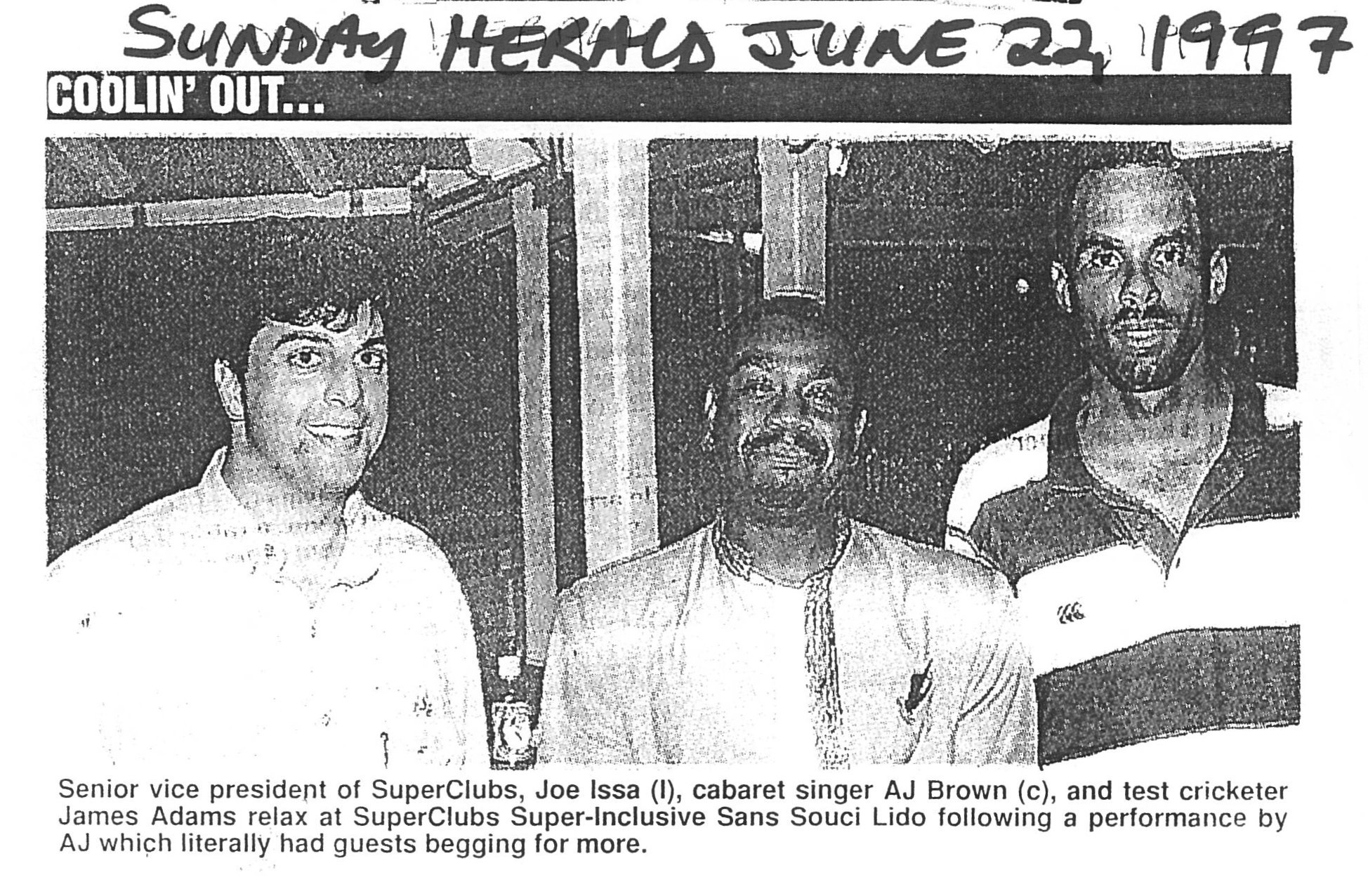  - 406-Coolin-out-Sunday-Herald-June-22-1997-Joe-Joey-Joseph-Issa-Jamaica
