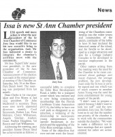 Joey Issa St. Ann Chamber of Commerce President 