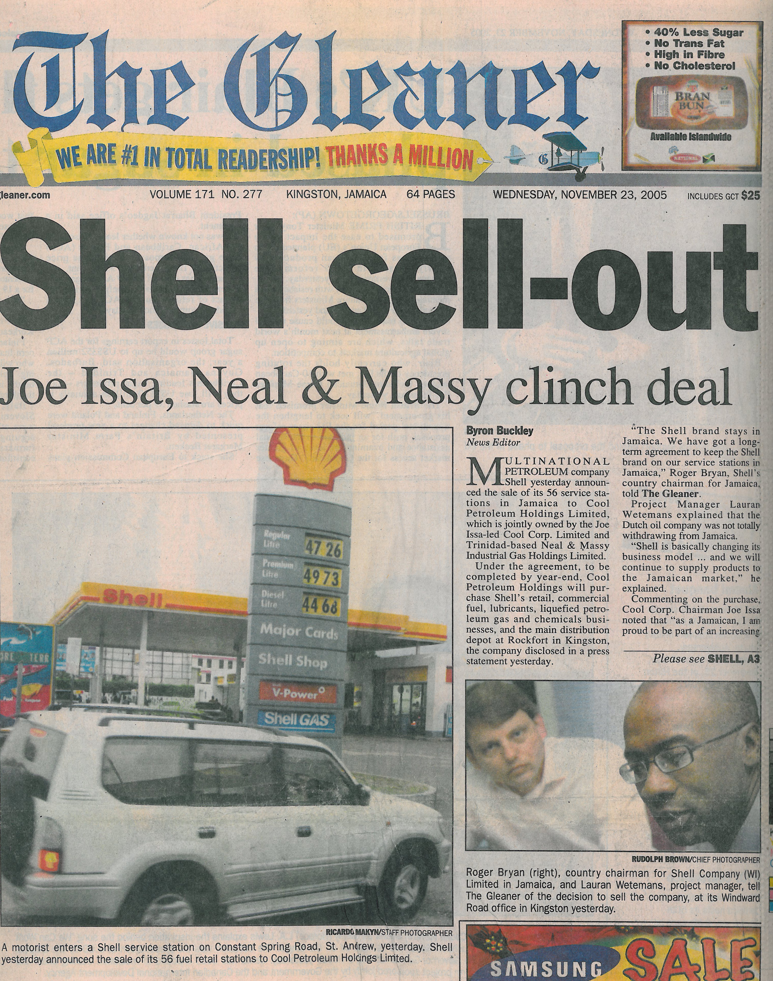 Shell sell-out 