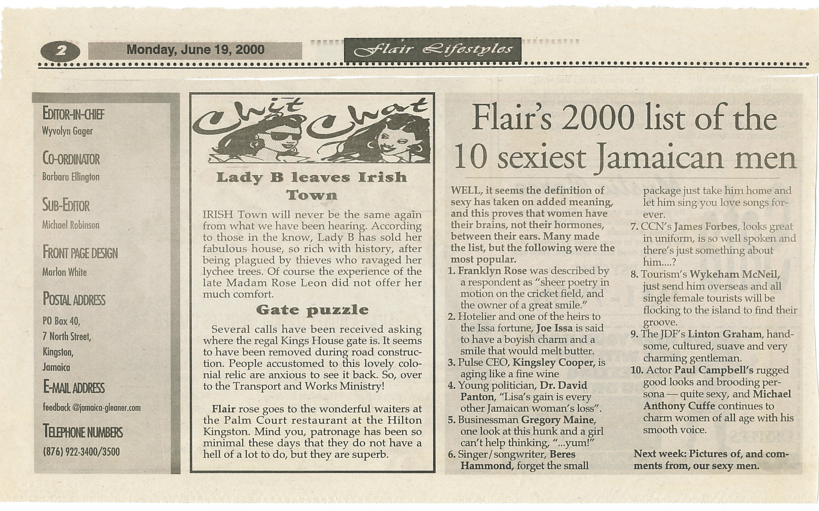 Flair's 2000 list of the 10 sexiest Jamaican men 