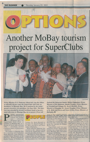  Another MoBay tourism project for SuperClubs