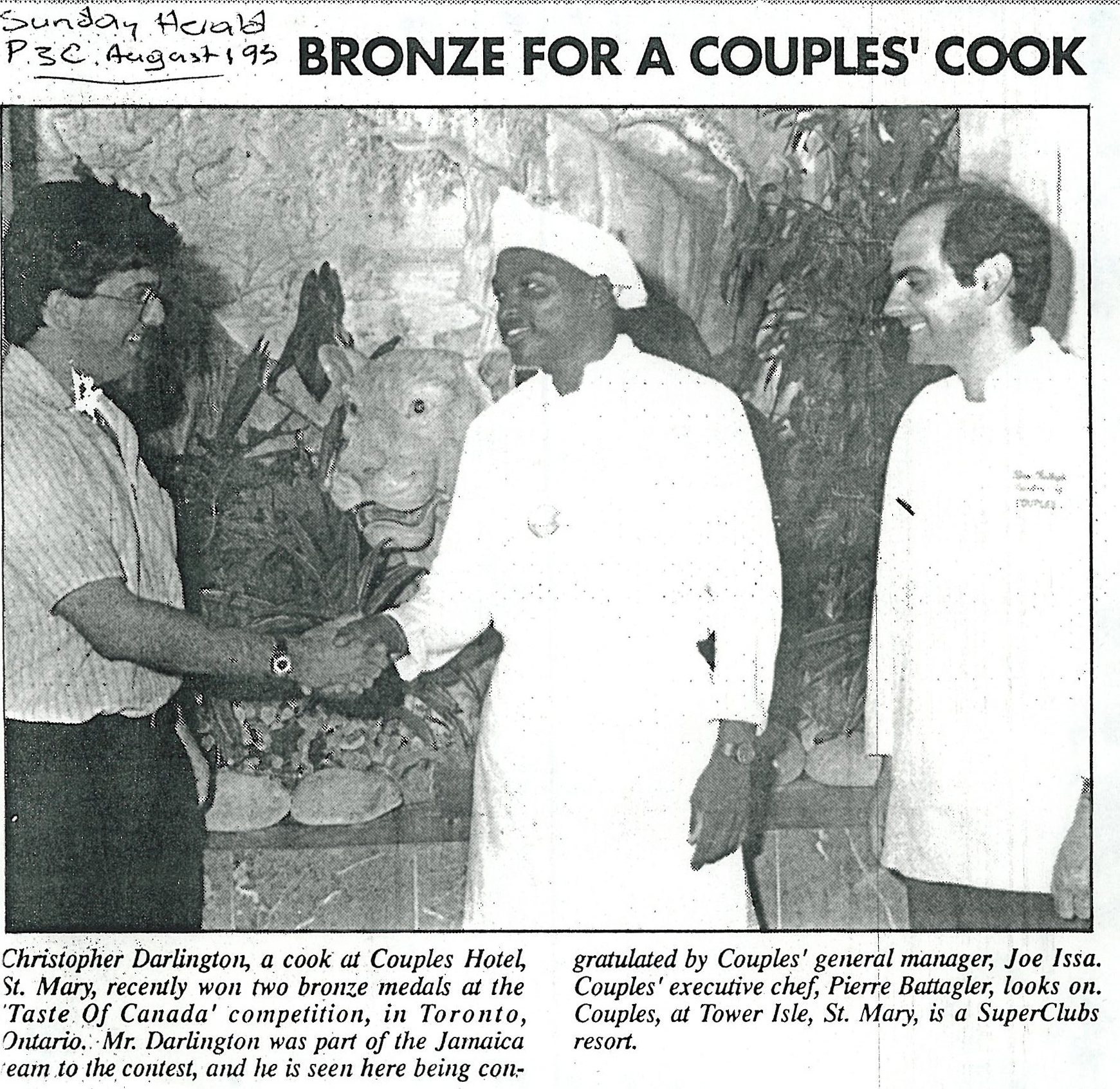 Bronze for a Couples' Cook 