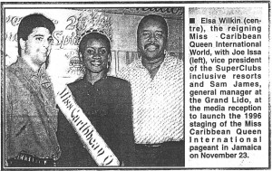 Miss Caribbean Queen International World, Joe Issa and general manager Sam James 