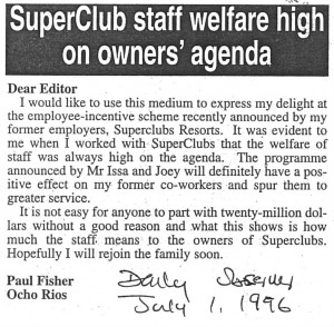 SuperClub staff welfare high on owners' agenda 