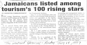 Jamaican's listed among tourism's 100 rising stars