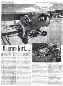 Maurice Kirk… a warbird wins peace