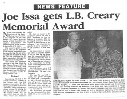 105 - Joe Issa gets L.B Creary Award